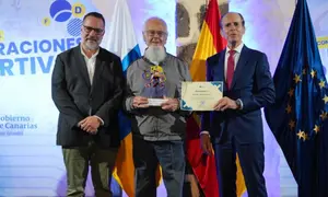 Pol&iacute; Su&aacute;rez junto a Francisco Rivero Vega.