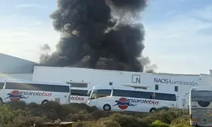 Imagen del momento en el que se propag&oacute; el incendio