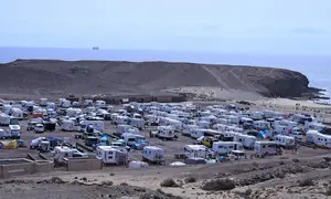 Imagen de la zona de acampada de Papagayo.