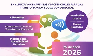 Cartel del III Congreso de Autismo centrado en derechos, neurodiversidad y transformaci&oacute;n social.
