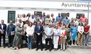 Imagen de todos los que participaron en el importante acto