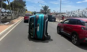 Imagen del accidente de este mi&eacute;rcoles