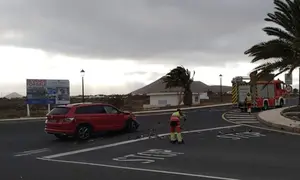 Accidente ocurrido en Costa Teguise.