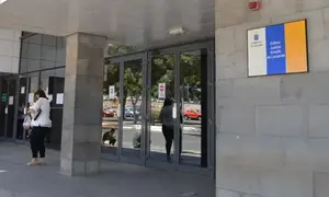 Imagen de archivo de la entrada al juzgado de Arrecife.