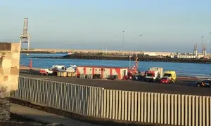 Imagen de archivo de la llegada de otro grupo de inmigrantes a Puerto Naos. 