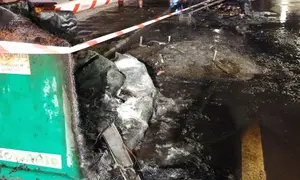 Estado en el que quedaron los contenedores.