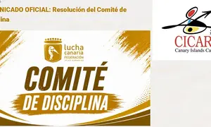 Imagen del comunicado oficial de la Federaci&oacute;n de Lucha Canaria. 