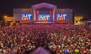 P&uacute;blico asistente a la Final del Mundial en Arrecife.