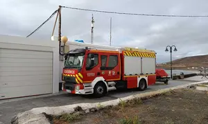 Imagen del cami&oacute;n de los bomberos.