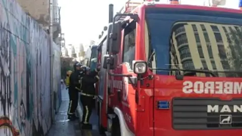 Imagen de archivo de los bomberos de Lanzarote.