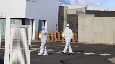 Imagen de una de las unidadesque limpió el hospital durante la pandemia.