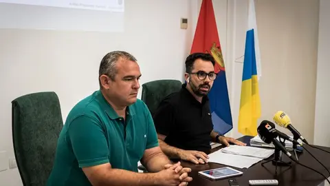 Echedey Eugenio y Jacobo Lemes. Archivo