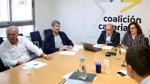 GRAFCAN4065. SANTA CRUZ DE TENERIFE, 27/05/2019.- El Comité Permanente Nacional de Coalición Canaria-Partido Nacionalista Canario se reunió este lunes para analizar el resultado de las elecciones autonómicas, insulares y locales celebradas este domingo. EFE/Cristóbal García