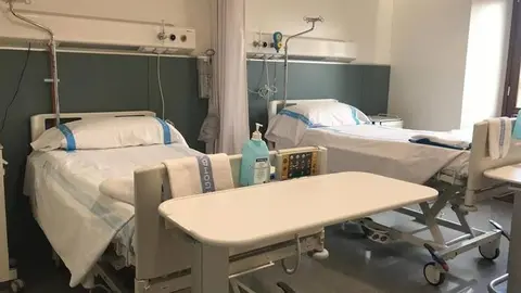 Camas en un hospital de Canarias.