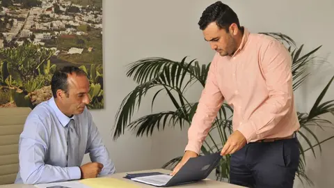 Alfredo Villalba y Celestino Socas