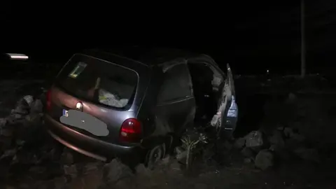 Imagen del vehículo siniestrado.