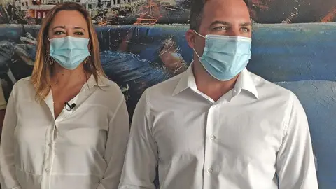 Presidenta junto al consejero de Obras Públicas