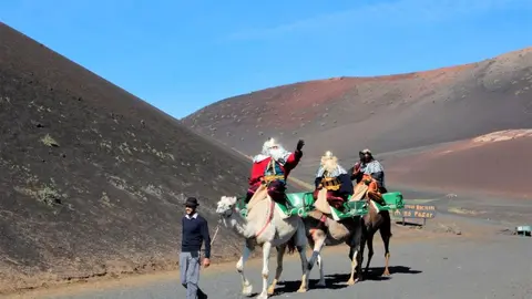 Foto de archivo de Los Reyes en las Montañas de Fuego