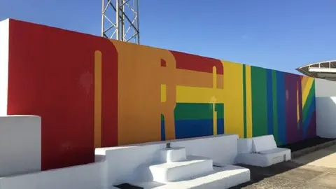 Imagen de cómo ha quedado el mural.