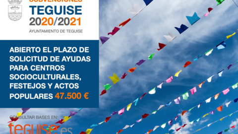 CARTEL SUBVENCIONES TEGUISE FESTEJOS