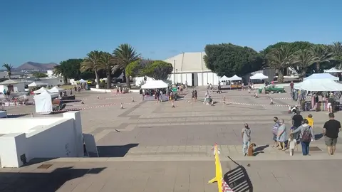 Imagen del mercadillo de este domingo.