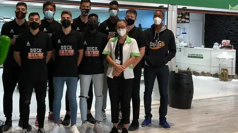 El equipo en su desplazamiento.