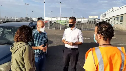 Alexis Tejera y Raúl de León en Inicio labores Grevislan