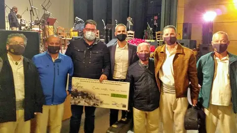 El alcalde de San Bartolomé tras el acto.