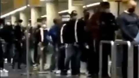 Imagen de la zona por la que embarcaron los inmigrantes.