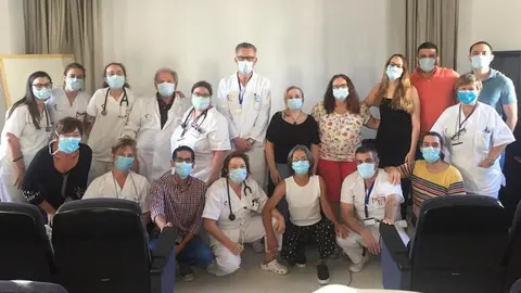 Parte de la plantilla del Hospital Insular.