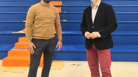 Visita de Óscar Noda y Ángel Lago a las instalaciones