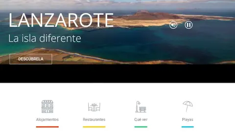web promocional turismo lanzarote