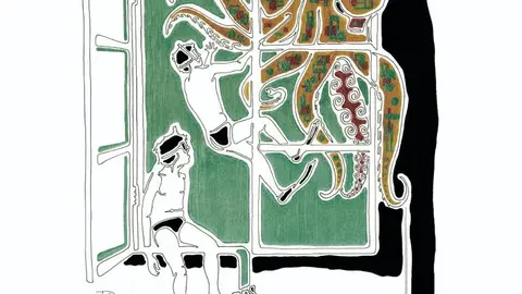 CARTEL EXPO FRAN RODRÍGUEZ EN SALA EL HALL IES PLAYA HONDA