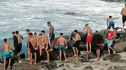 Imagen tomada este miércoles por uno de los vecinos de La Santa.