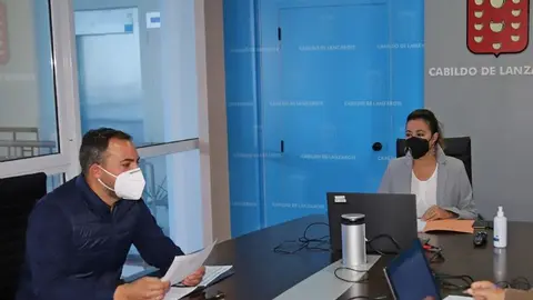 Dolores Corujo junto a Jacobo Medina