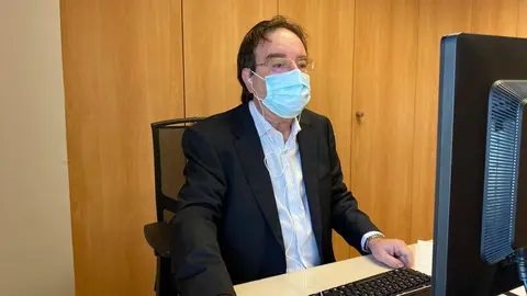 Amos García Durante el encuentro