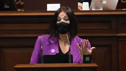 María del Río, presidenta del Grupo Parlamentario Sí Podemos Canarias.