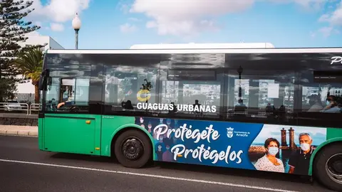 La Línea 1 de Guaguas de Arercife pasará por las paradas cada 20 minutos, desde hoy