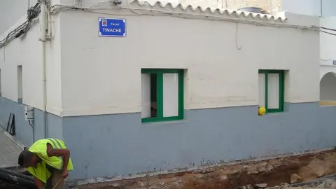 Obras del Plan E en Titerroy en 2008.