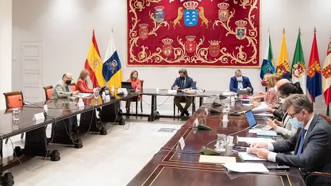 Imagen de la reunión celebrada este lunes.