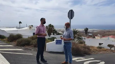 Alexis Tejera y Raúl de León visitan Güime
