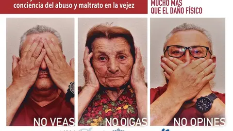 Cartel del Día Mundial de la Toma de Conciencia conrta el Maltrato a Personas Mayores