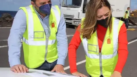 Dolores Corujo junto a Jacobo Medina