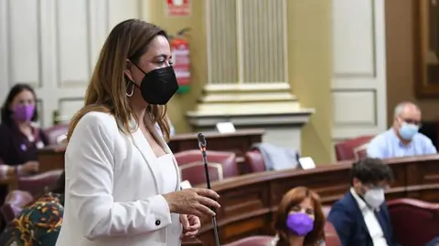 fMaría Dolores Corujo en el Parlamento autonómico