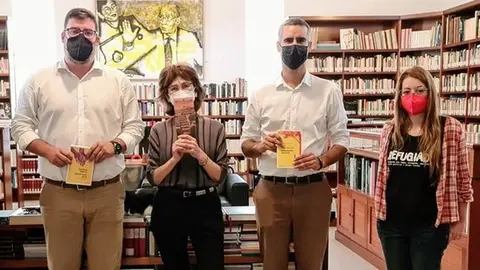 reunión con fundación saramago en A casa