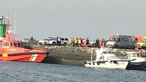 Imagen de archivo de la llegada de otra embarcación a Arrecife.