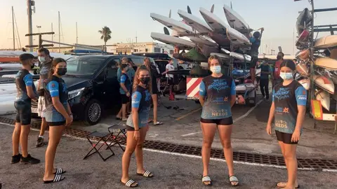 Imagen de parte del equipo lanzaroteño.