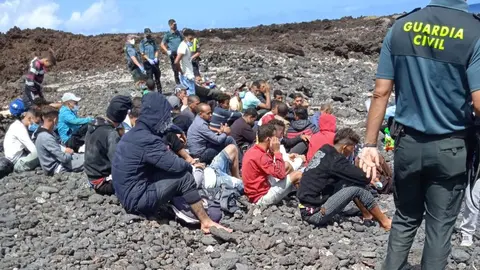 Uno de los grupos que han llegado este martes