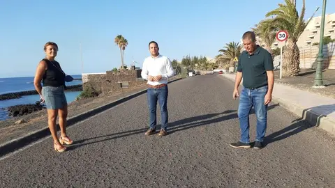 MARCADO CARRIL BICI COSTA TEGUISE 2