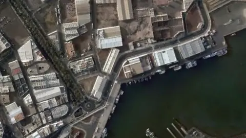 Foto aérea de la futura ubicación de la planta